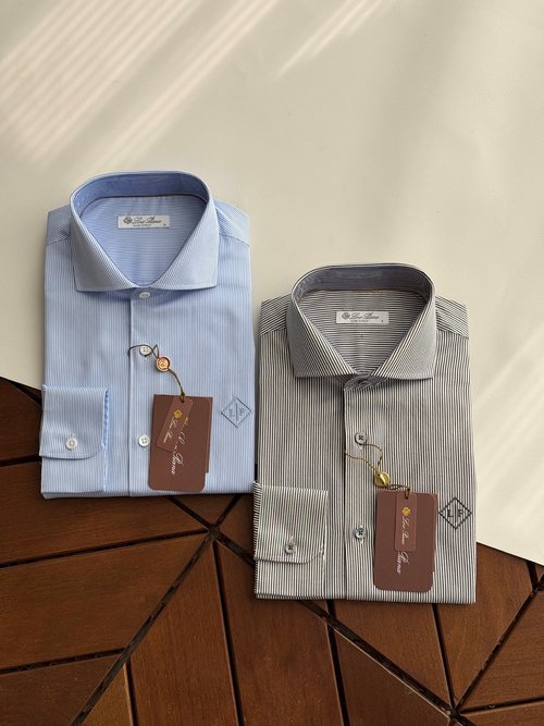 Prada Chic Striped Embroidered Shirt Made of Luxury Fabric