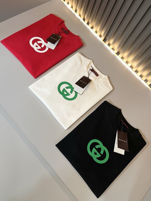 Gucci Cotton Round Neck Short Sleeve T-Shirt