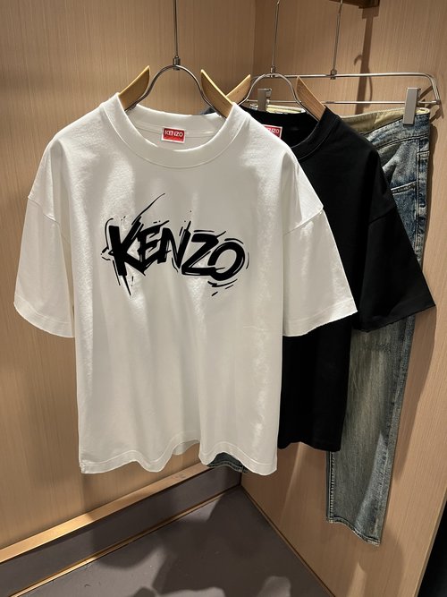 Kenzo Unisex Short-Sleeved T-Shirt with Logo Design