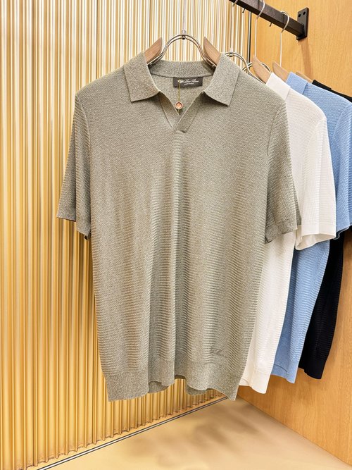 Loro Piana High - end Customized Collared Short - Sleeve Shirt