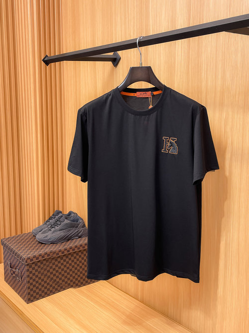 Hermes New Round Neck Short-Sleeve T-Shirt, Soft and Stylish