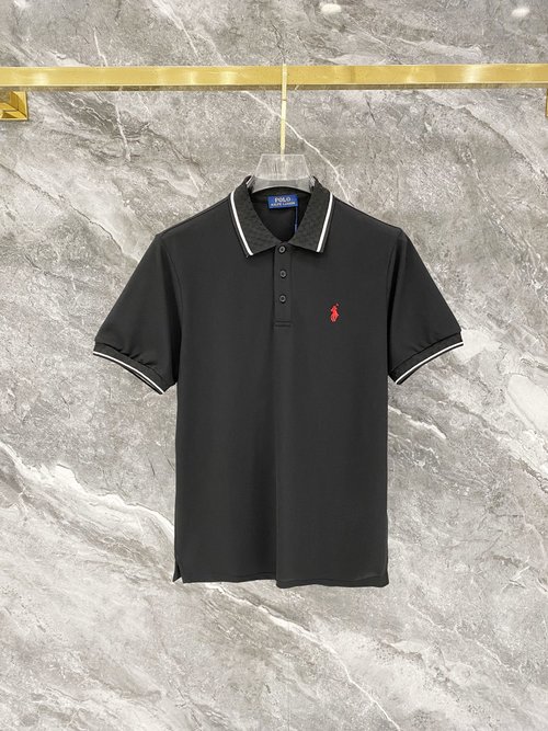 Yves Saint Laurent Classic Logo Embroidered Heavy Polo Short Sleeve
