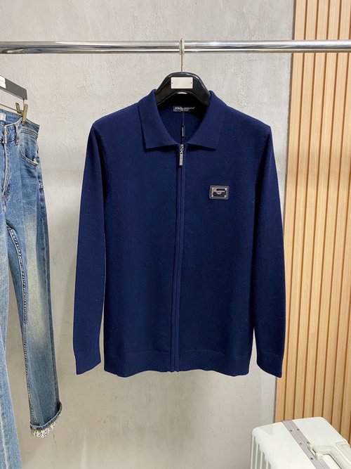 Dolce & Gabbana Classic Crewneck Wool Blend Sweater with Logo