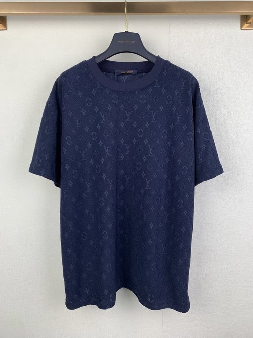 Louis Vuitton Jacquard Patterned Short-sleeved T-shirt, Soft and Fashionable