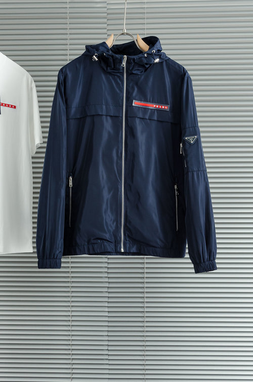 Prada Waterproof Hooded Jacket with Stylish Design