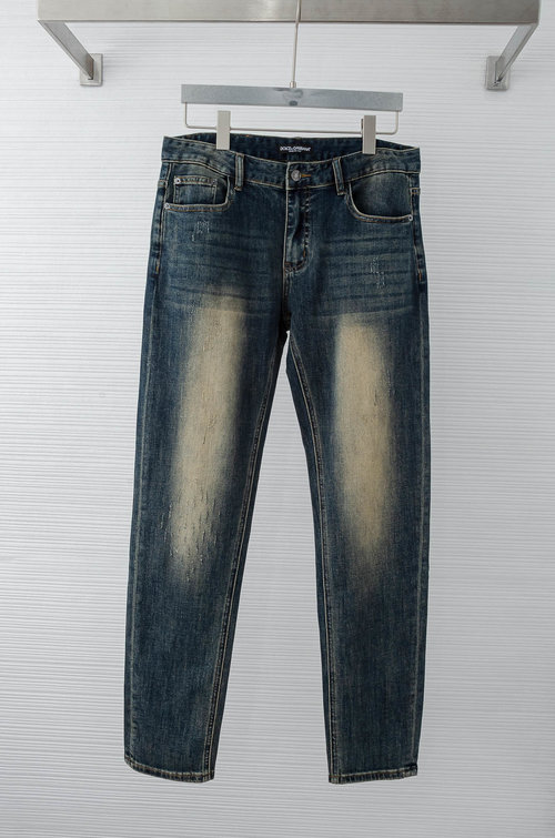 Dolce & Gabbana Fashionable Straight Jeans with Premium Details