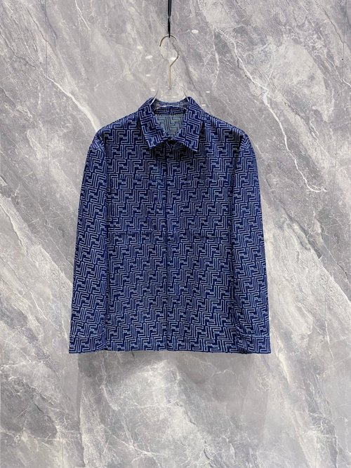 Fendi Jacquard Jacket with Brand Elements