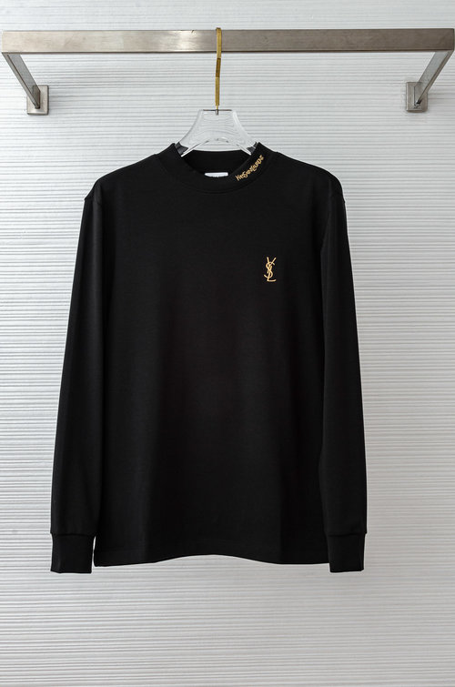 Yves Saint Laurent Premium Embroidered T-Shirt with Classic Design