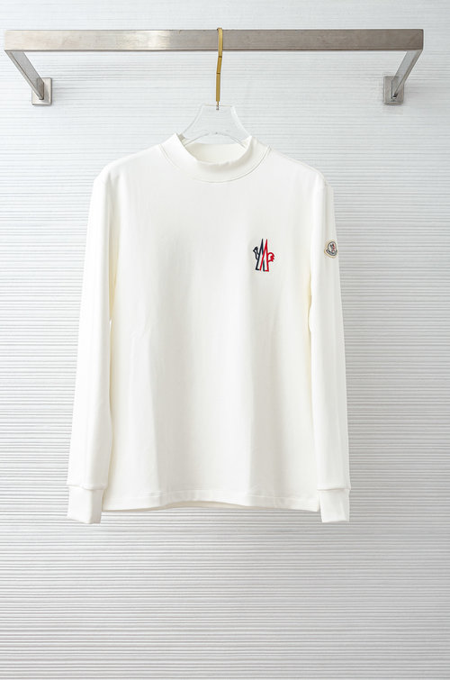 Moncler Versatile Long-Sleeved Embroidered T-Shirt