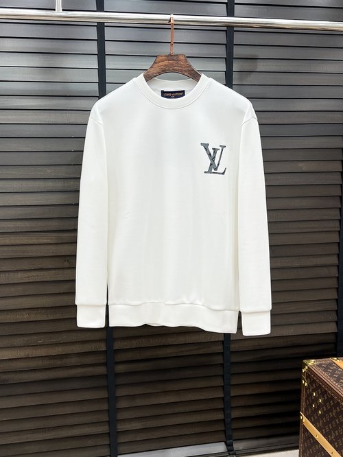 Louis Vuitton Unisex Round Neck Air Layer Printed Sweatshirt