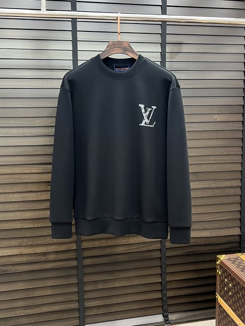 Louis Vuitton Unisex Round Neck Air Layer Printed Sweatshirt