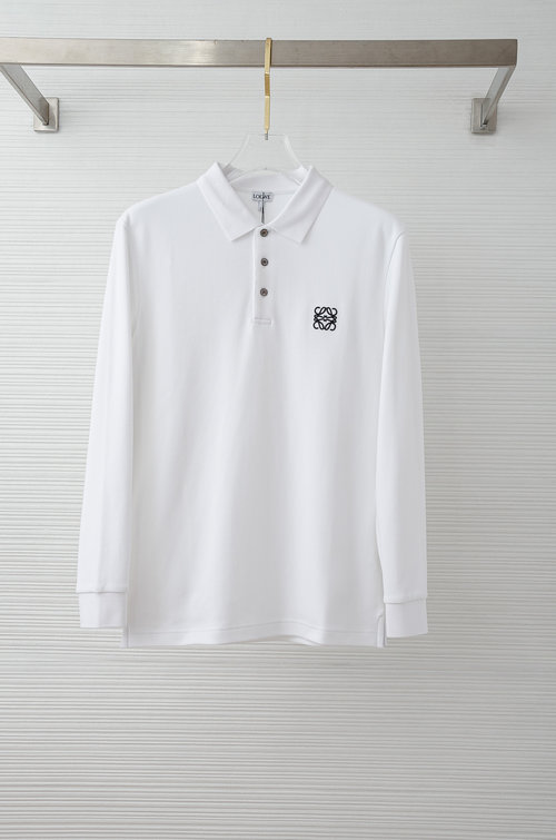 Loewe Pure Cotton Long Sleeve Button-down T-Shirt