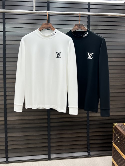 Louis Vuitton Cotton Half-High Neck Base Layer with Logo