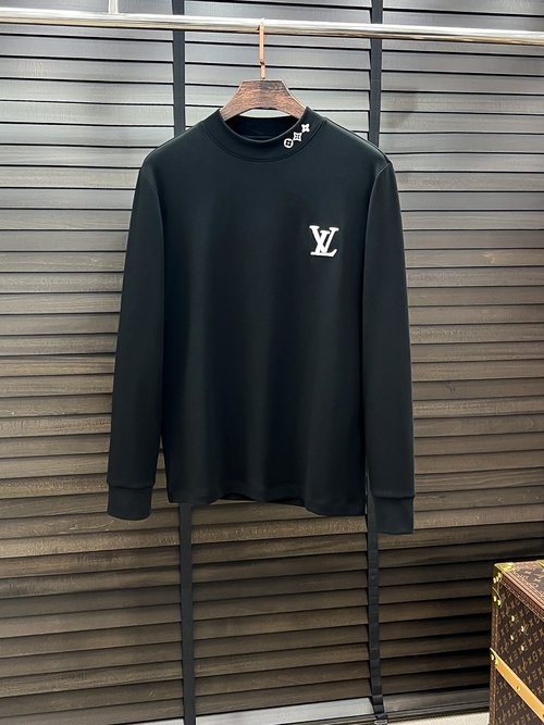 Louis Vuitton Cotton Half-High Neck Base Layer with Logo