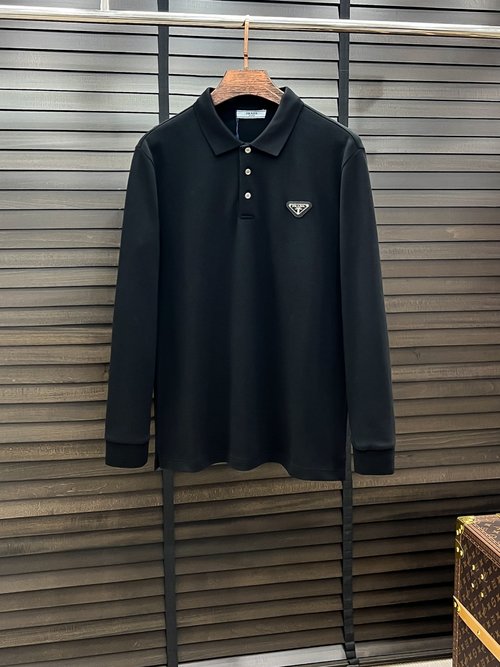 Loewe Classic Long Sleeve Polo Shirt with Fine Tailoring