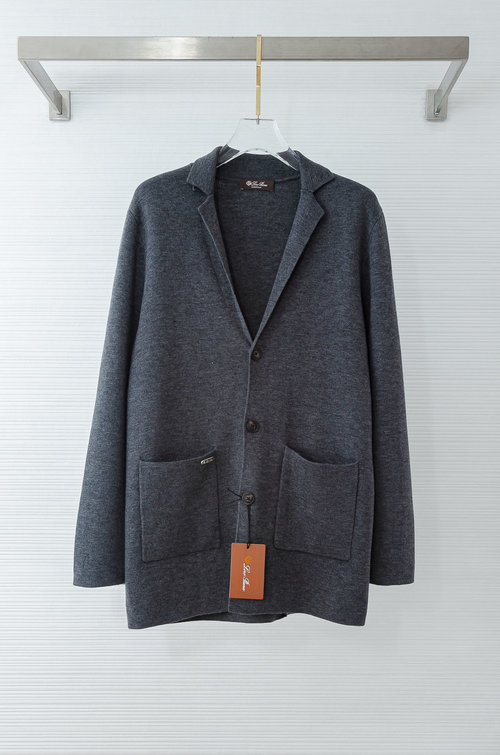 Loro Piana Luxury Cashmere and Wool Blend Open-Knit Sweater