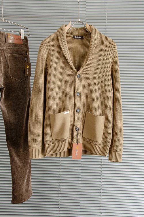 Loro Piana Luxury Cashmere Wool Blend Cardigan