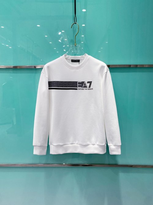 Armani Unisex Round Neck Sweatshirt with Pattern