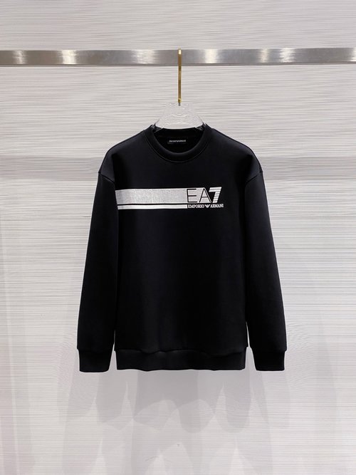 Armani Unisex Round Neck Sweatshirt with Pattern