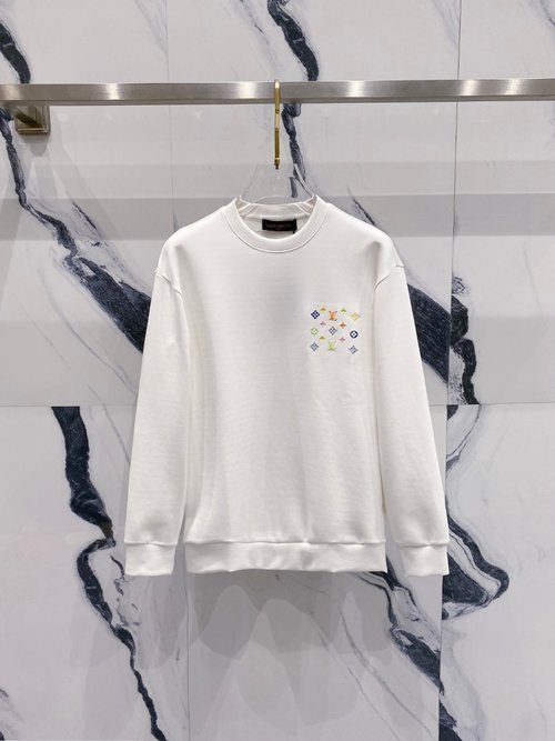 Louis Vuitton Unisex Oversized Crew Neck Sweater with Unique Design