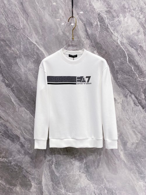 Armani Air Layer Round Neck Pullover with Pattern