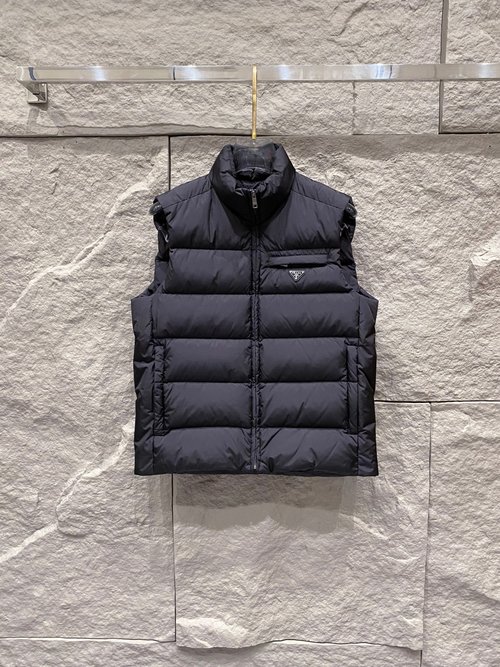 Prada Authentic Replica Down Vest Filled with 95% White Duck Down