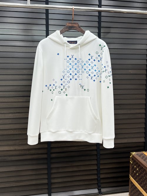 Louis Vuitton Air Layer Pullover Hoodie with Pattern Decoration