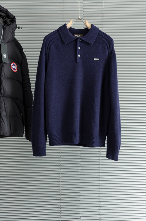 Loro Piana Classic Simple Wool Sweater with Exquisite Craftsmanship