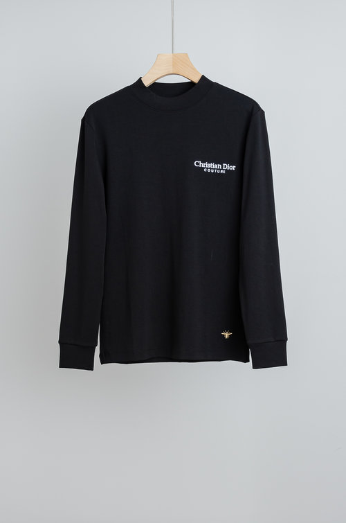 Dior Versatile Long-Sleeve Embroidered T-Shirt