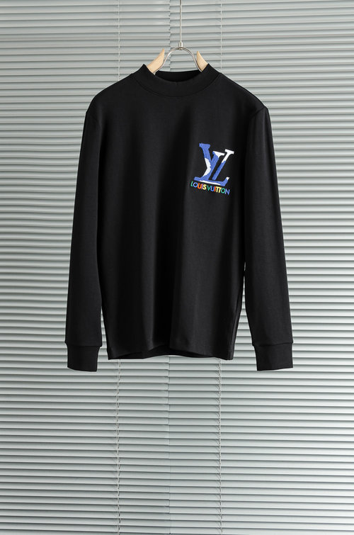Louis Vuitton Stylish Long Sleeve T-Shirt with Embroidery