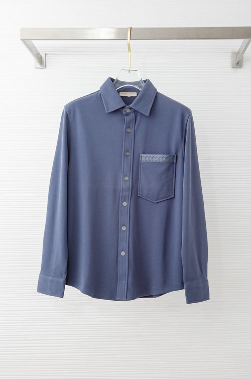 Bottega Veneta Comfortable and Versatile Fleece-Lined Long-Sleeve Shirt
