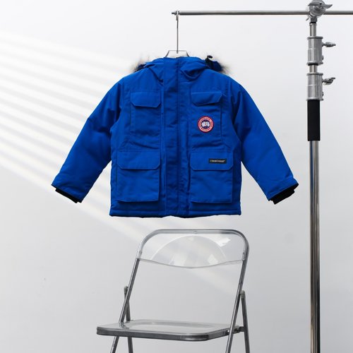 Canada Goose Kids Hooded Sky Blue Down Jacket