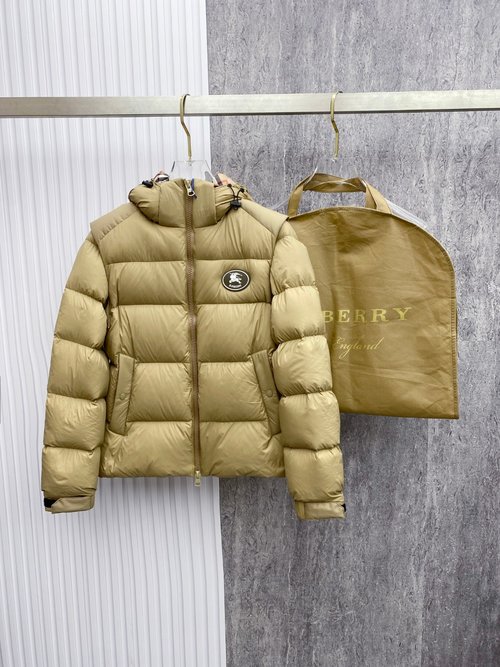 Burberry Detachable Sleeve Waterproof Down Jacket