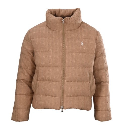Polo Ralph Lauren Wool Knit Puffer Jacket with Classic Logo