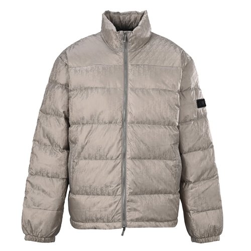 Gucci Laser Jacquard Down Jacket with 90% White Goose Down