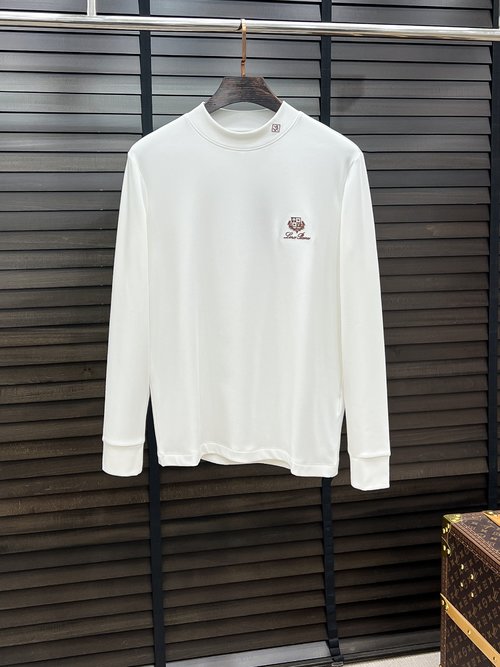 Loro Piana All-season Wearable Cotton Base Layer with Logo