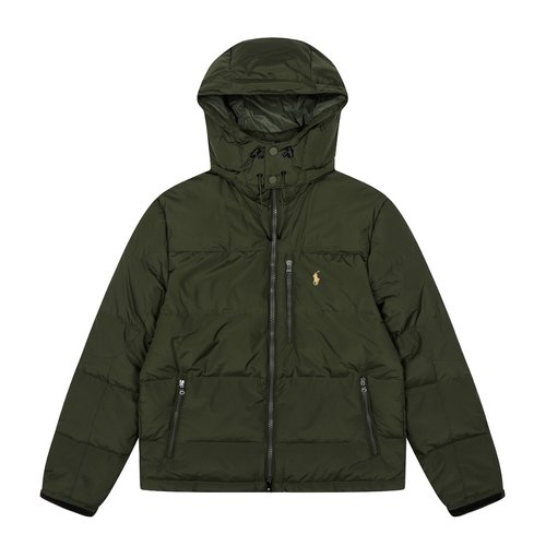 Polo Ralph Lauren  Hooded Down Jacket with Chest Zipper