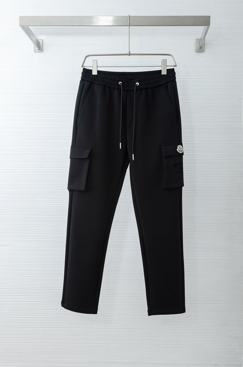 Moncler Comfortable Cotton Blend Straight-Leg Pants