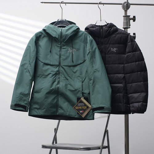 ArcTeryx Three-in-One Hooded Down Jacket