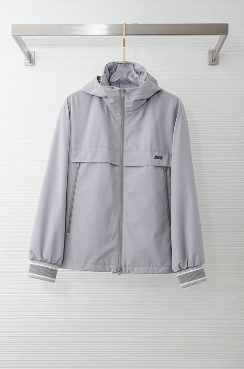Dior Waterproof Hooded Jacket with High - Quality Fabric